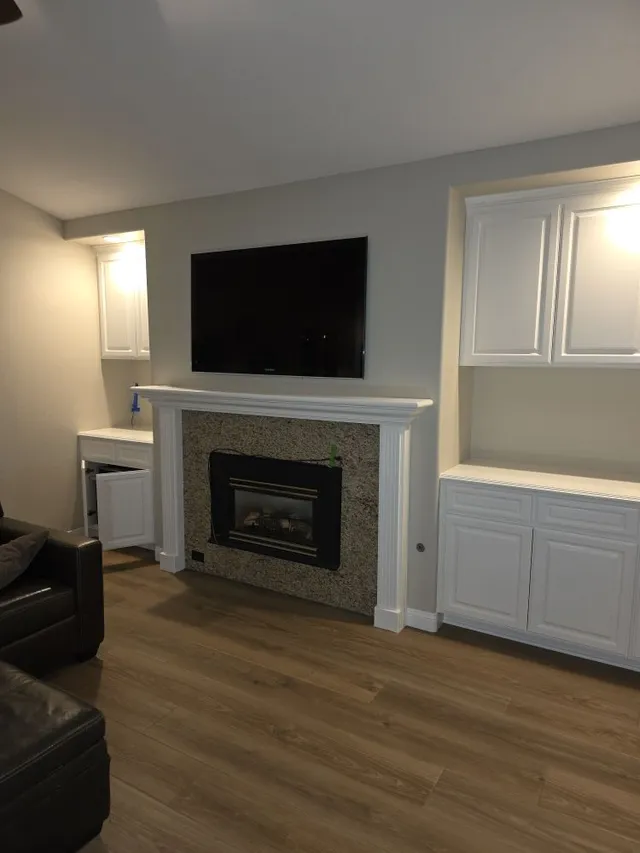 Kitchen cabinet painting and refinishing by Ortiz Quality Painting